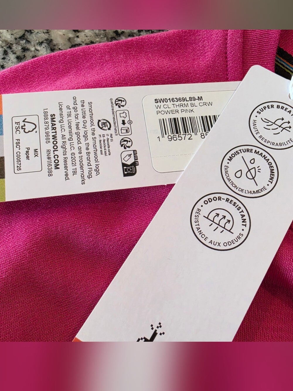 Smartwool Classic Thermal Merino 250 Base Layer Women's Medium Pink NWT - Picture 7 of 11